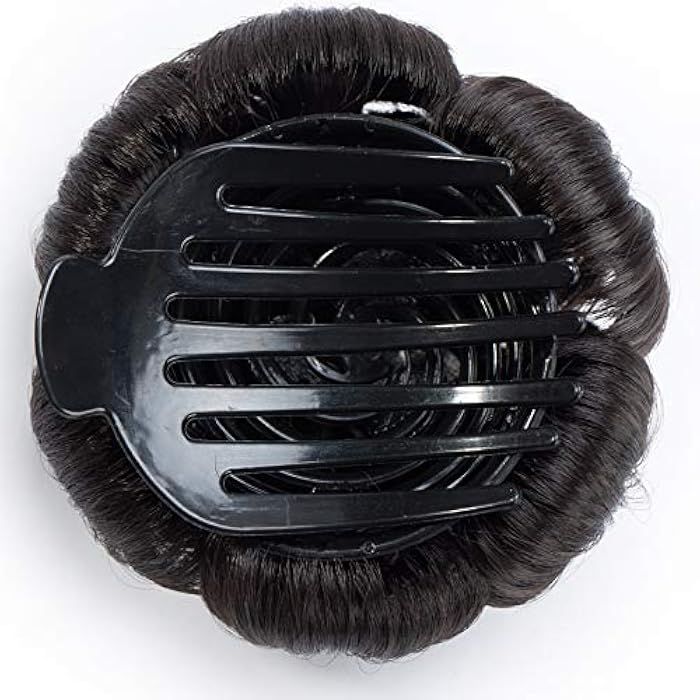 SEGO Hairpiece Bun Updo Hair Extensions Hair Scrunchie Messy Hair Extensions Hair Bun Wavy Dark Brown - Image 3